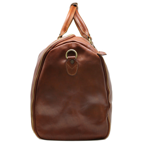 Floto Roma leather garment duffle travel bag 6